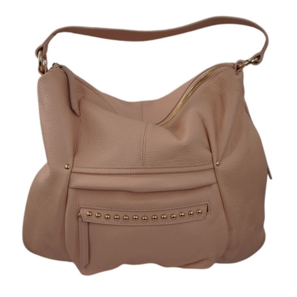 Laggo Pink Pebbled Leather Handbag w Crossbody Strap New!